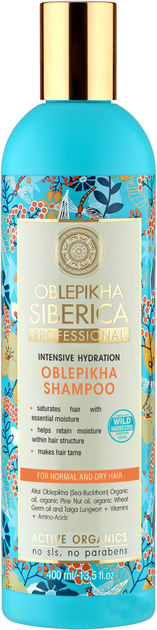 rokitnikowy szampon do włosów natura siberica dla normalnych i suchych