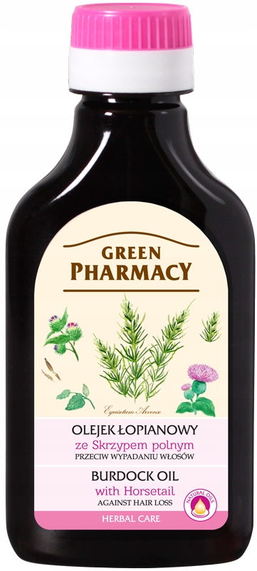 green pharmacy balsam do włosów olejek lopaniowy