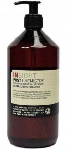 insight post chemistry szampon do pielęgnacji po zabiegach chemicznych 900ml