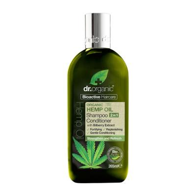 dr organic hemp oil szampon z odżywką 2w1