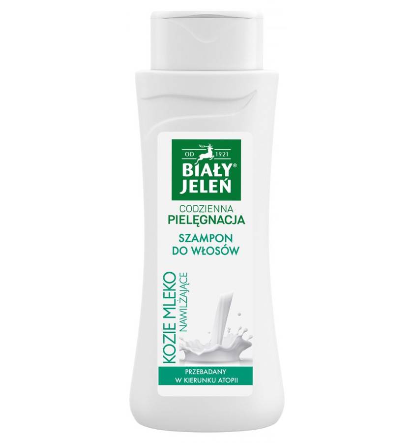 biały jeleń szampon hipoalergiczny z kozim mlekiem
