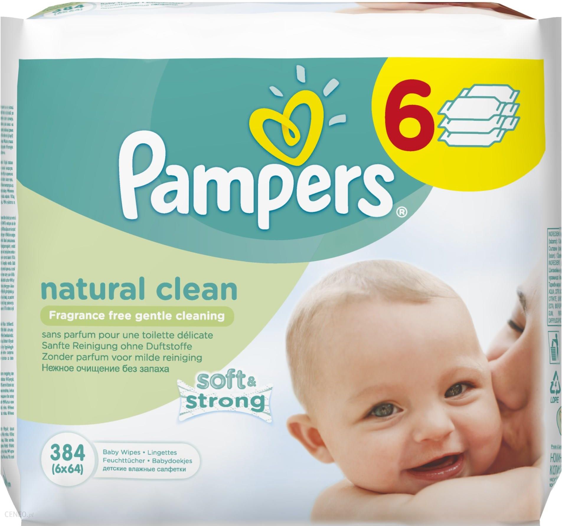 chusteczki pampers naturally clean opinie
